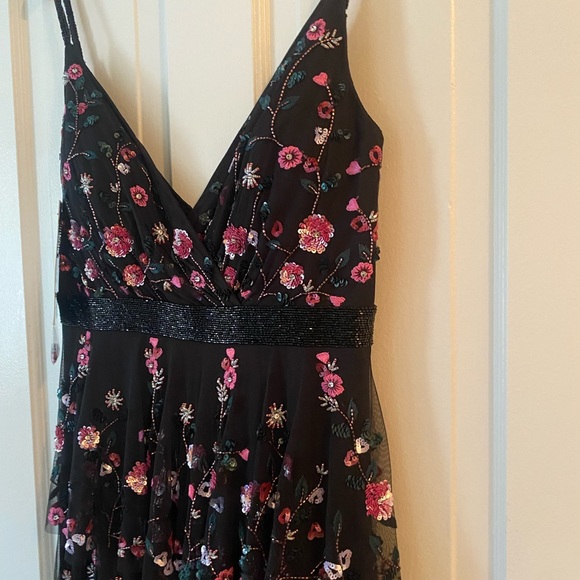 Mac Duggal tiered beaded floral gown (Style 9062) - Picture 5 of 6